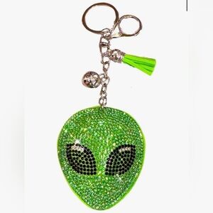 Crystal Alien Keychain with Tassel